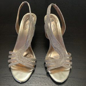 Mootsies Tootsies Rose Gold Strap 2 1/2" Heel for Special Occasions